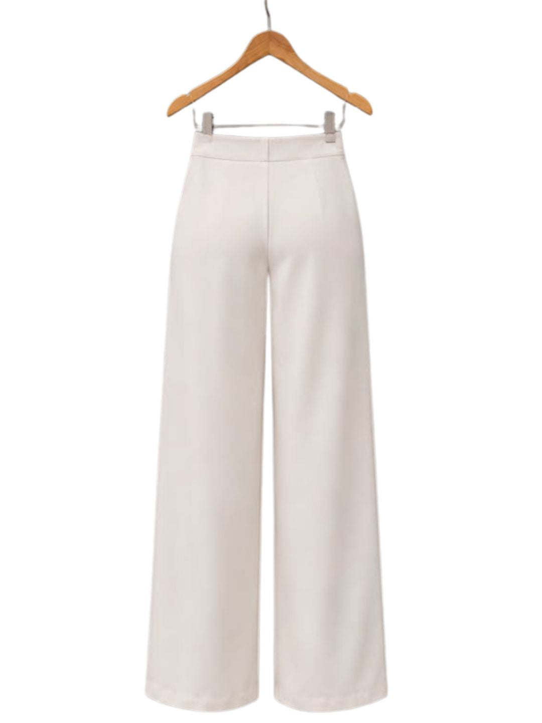 Polka Dot Crop Top & White Wide-Leg Pants Set