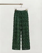 Emerald Sequin & Fringe Chiffon Set
