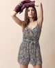 Leopard Chiffon Tie-Belt Romper