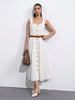 Smocked Cotton Midi Dress