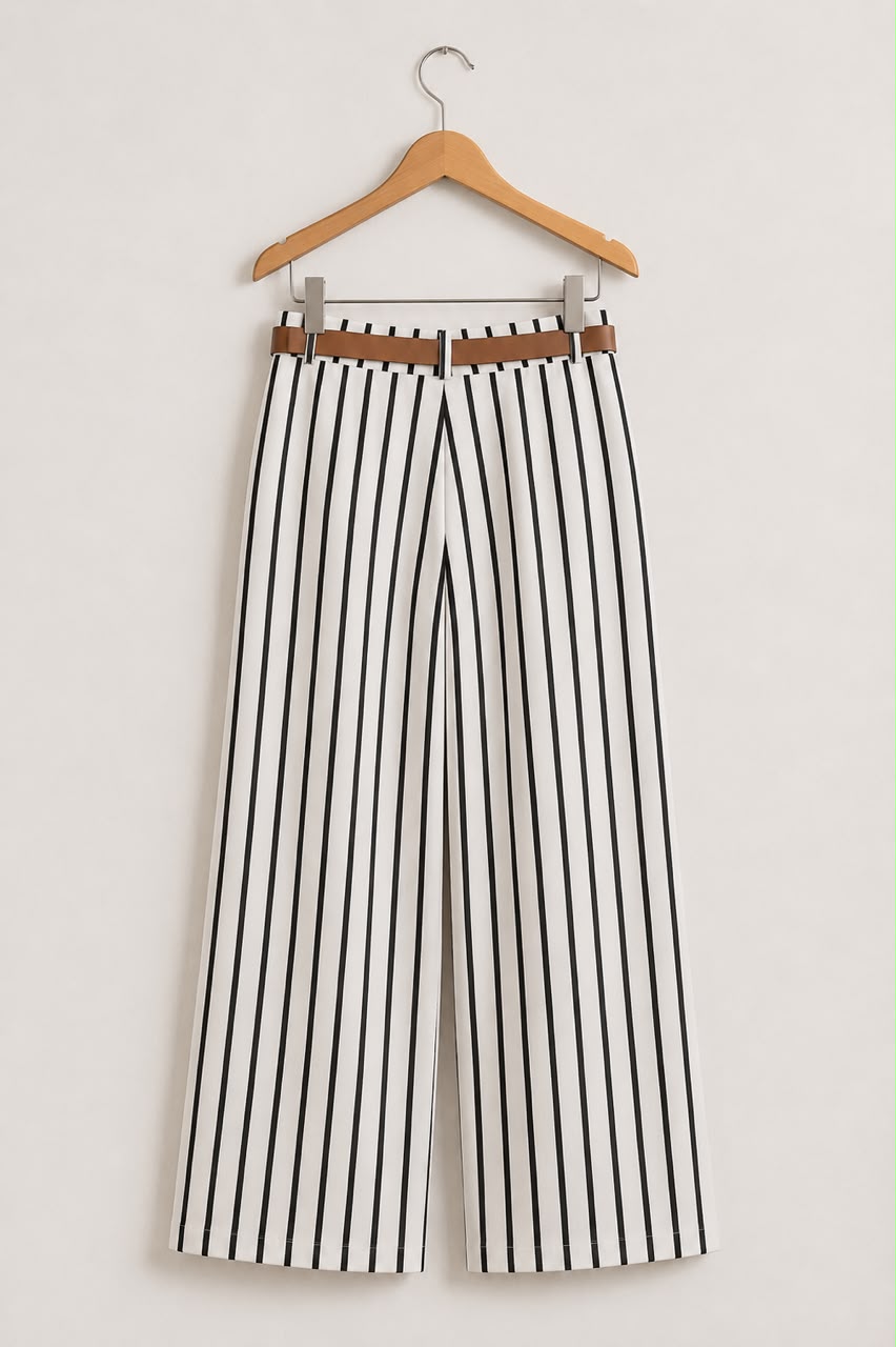 Striped Wide-Leg & Tank Co-Ord Set