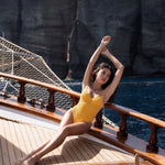 Sunburst Textured One-Piece Swimsuit