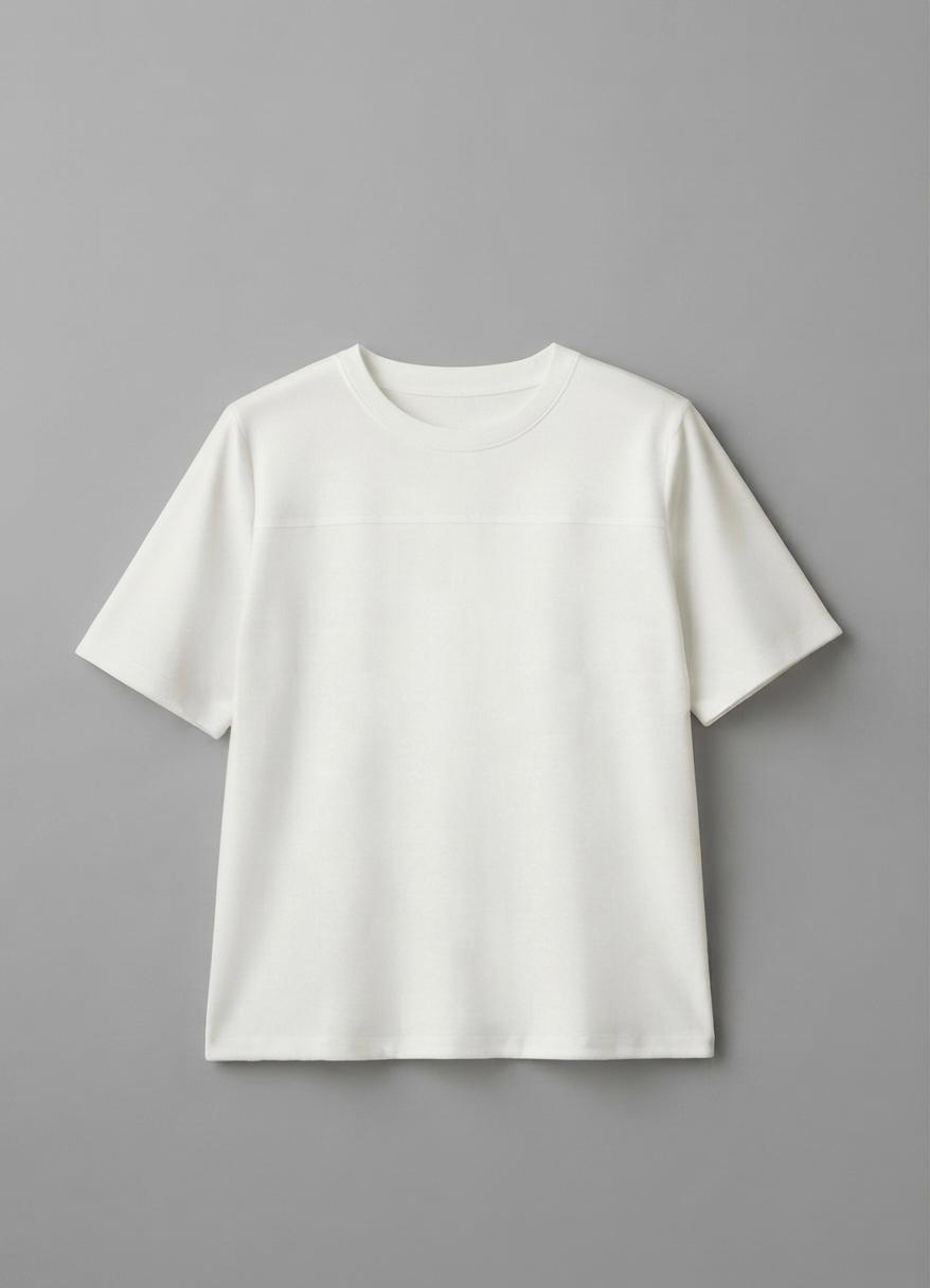 Draped Denim Mini & Interlock Tee Set
