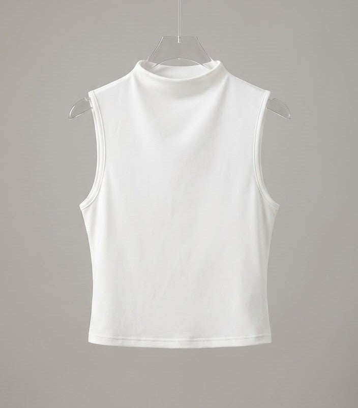 Mock-Neck Combination Dress