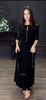 Studded Keyhole Back-Tie Maxi Dress