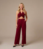 Burgundy Silk Set