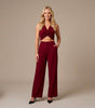 Burgundy Silk Set