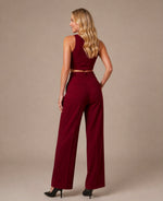 Burgundy Silk Set