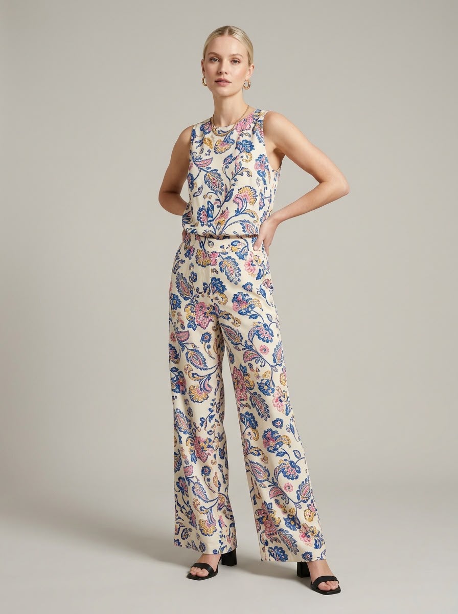 Floral Cotton Trouser Set