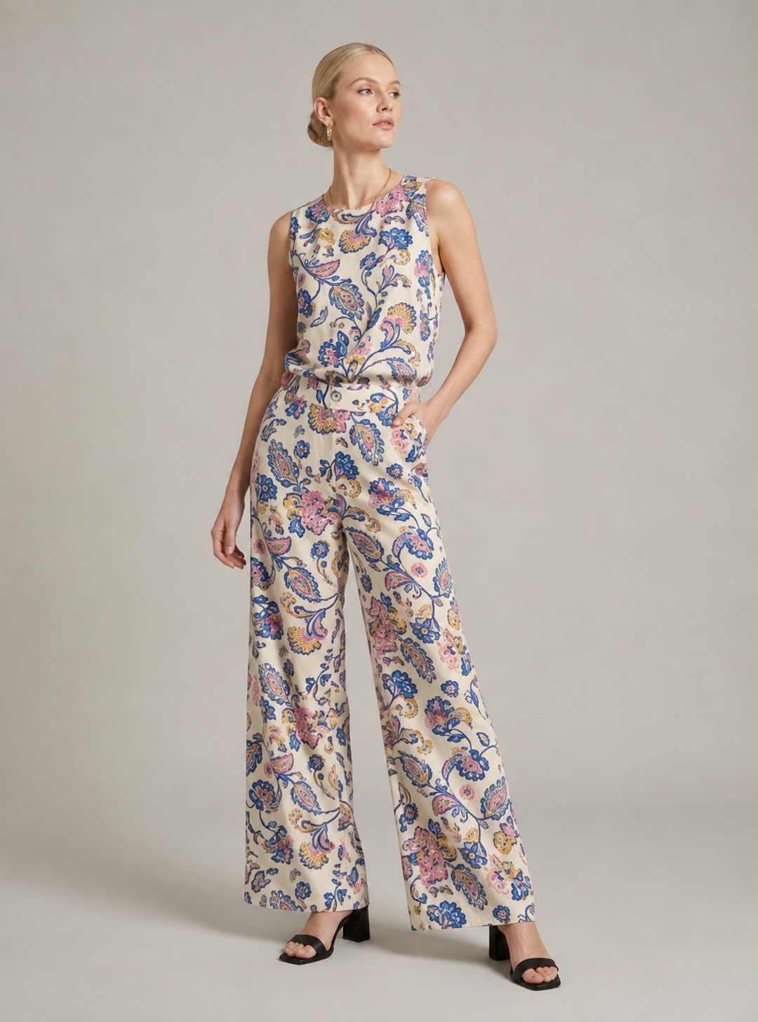 Floral Cotton Trouser Set
