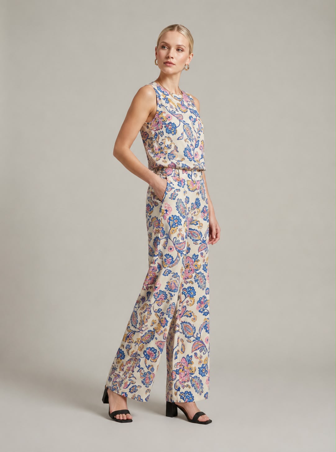 Floral Cotton Trouser Set