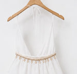 Amalfi White Halter Maxi Dress