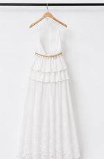 Amalfi White Halter Maxi Dress