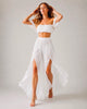 Feleni Off-Shoulder Chiffon Tiered Two-Piece Maxi Set